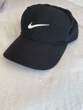 Nike Dri-Fit Black Performance Swoosh Ventilated Cap